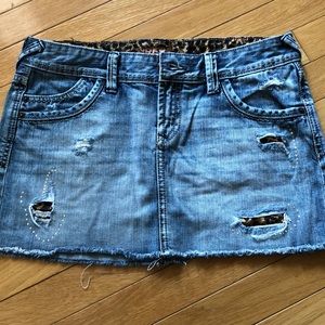 Express mini skirt w/cheetah